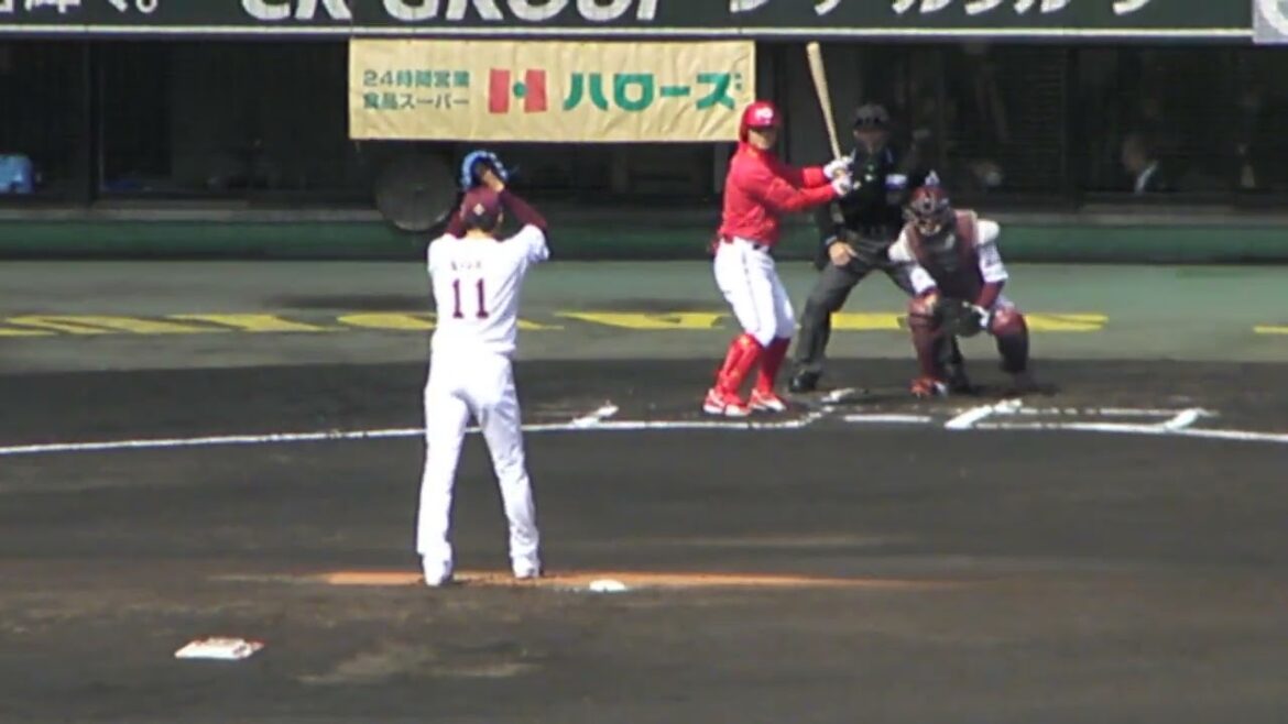 【2024 オープン戦】広島カープ 田中 広輔のバッティングフォーム_2024030301