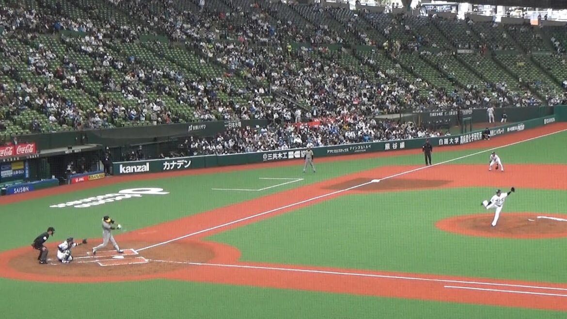 阪神タイガース・西純矢が９番指名打者でヒットを放つ＠ベルーナドーム