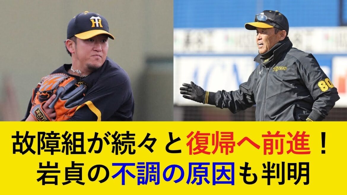 【遂に復帰間近か！】怪我組が順調な調整で復帰へ前進！二軍降格となった岩貞選手の不調の原因も判明【阪神タイガース】