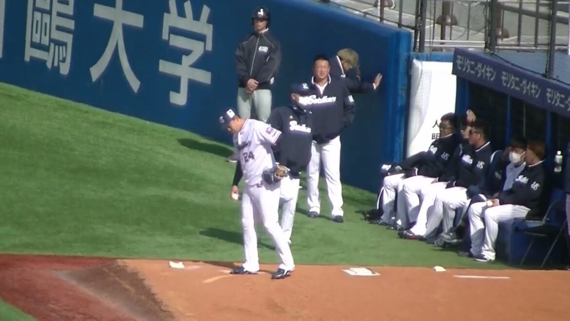 スワローズ星知弥のブルペン投球（2024年3月19日 ヤクルトスワローズ対 日本ハムファイアーズ）