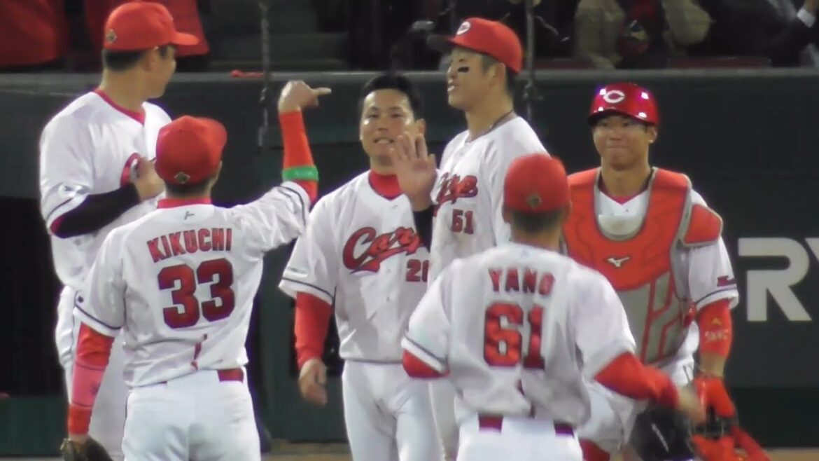 栗林良吏が3人斬り！地元開幕戦勝利の瞬間ハイライト！広島カープvs東京ヤクルト 2024年4月2日