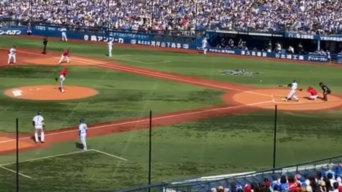 【宮﨑敏郎】先制タイムリー 1回裏 2024年3月31日 横浜DeNAベイスターズ  アドゥワ誠 広島東洋カープ 宮崎敏郎