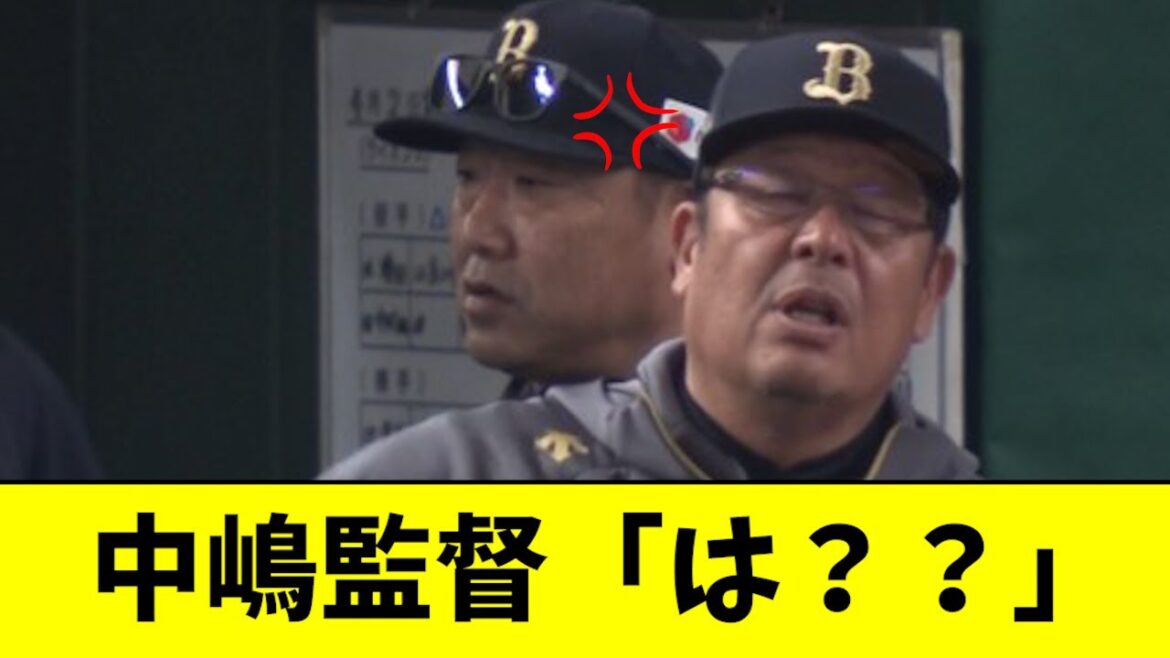 【悲報】中嶋監督、ブチギレるwwwwwwwwww