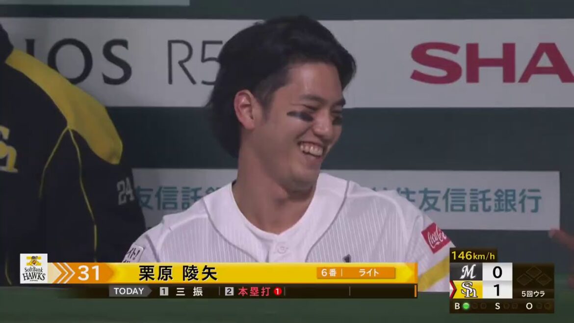 【これは強打者の打球】栗原陵矢 均衡破るチェン撃ちの一発