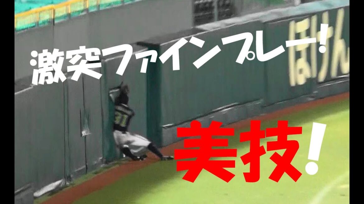 東京ヤクルト 山崎 晃大朗『激突ファインプレー! 美技 ドメさん復調の打球をキャッチ!』vs 阪神 2020年9月2日 甲子園球場