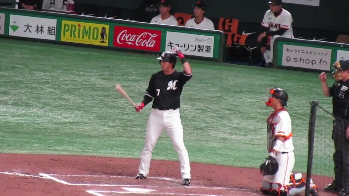 【マリーンズ】藤岡裕大バッティングフォーム2024年3月19日 読売ジャイアンツ対 千葉ロッテマリーンズ