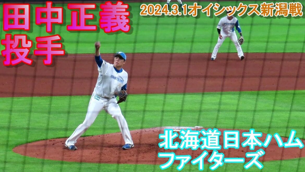 北海道日本ハム　田中正義投手