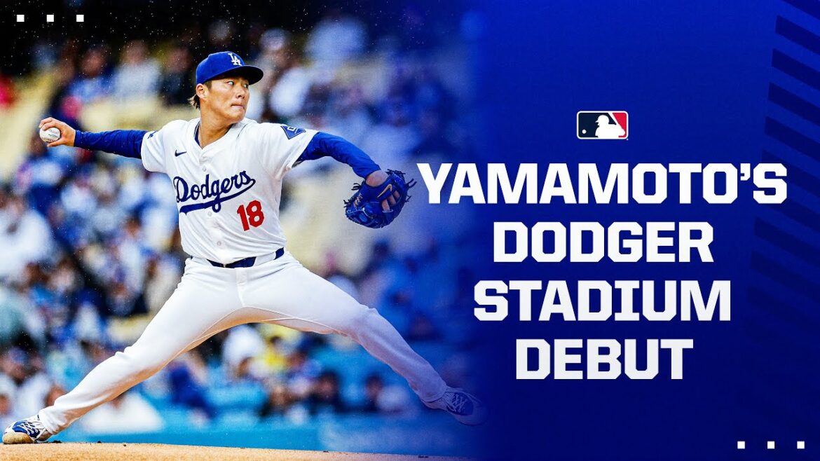 Yoshinobu Yamamoto dominated in his Dodger Stadium debut! 💪 Yoshinobu Yamamoto dominated in his Dodger Stadium debut! 💪