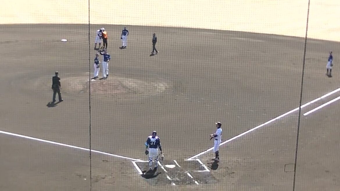 若林晃弘がいきなり二塁打 続く立岡宗一郎はレフトフライに倒れる【教育リーグ読売ジャイアンツ対 西武ライオンズ2024年3月10日】