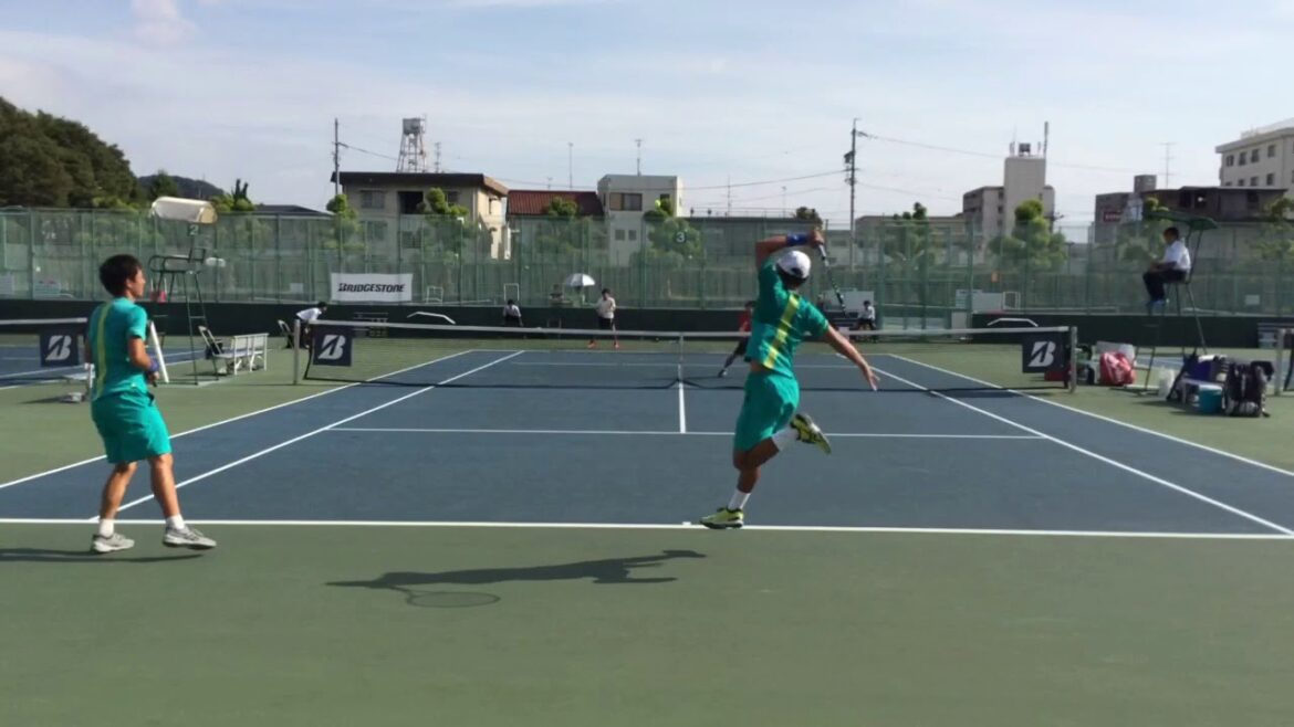 【SF/1st】坂井勇仁/田中優之介(早大) 対 日野勇人/田村迅(駒大) 2018 インカレ 男子ダブルス 準決勝 1stセット