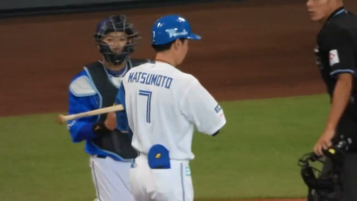 【1回裏】横浜DeNA先発平良拳太郎が好調松本剛を抑える　日ハム対横浜DeNA 2024年3月23日