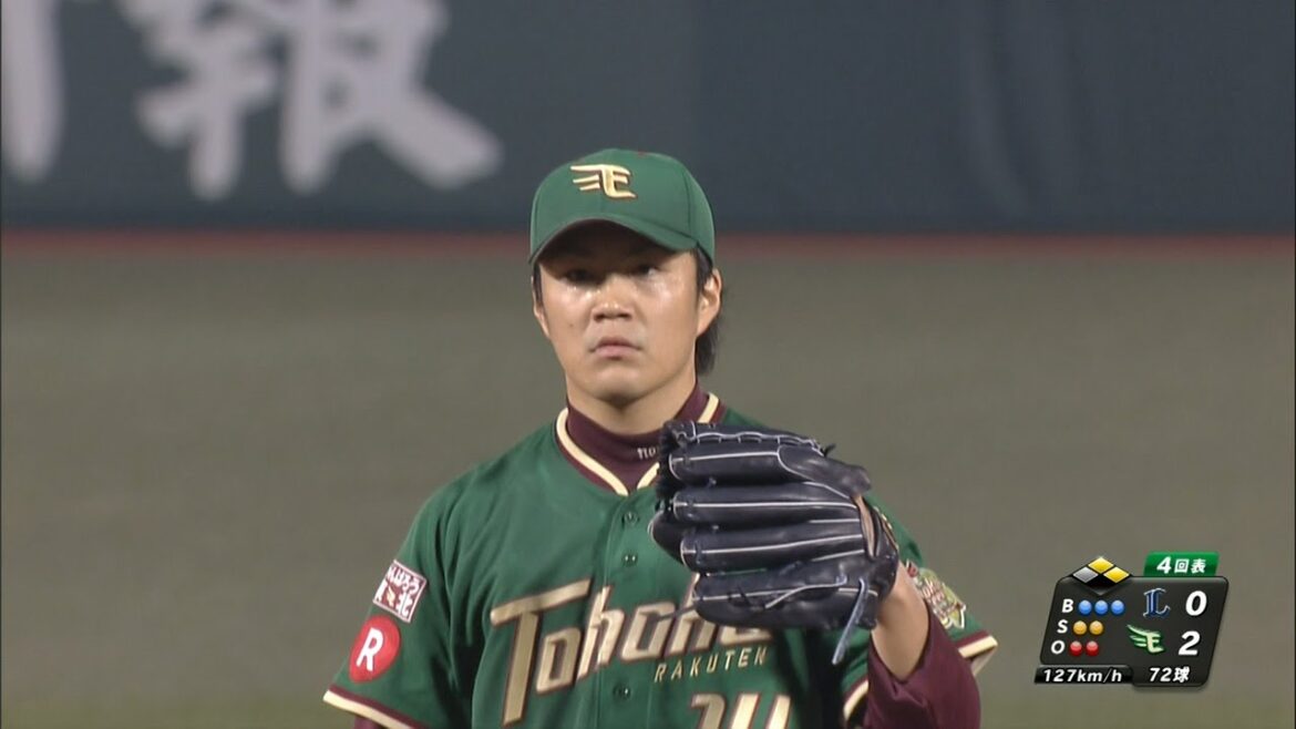 【プロ野球パ】メヒアに四球で悔しさあらわも…則本、満塁のピンチを切り抜ける 2015/08/04 E-L