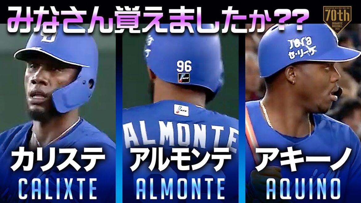【みなさん覚えましたか??】カリステ アルモンテ アキーノ【中日新外国人】