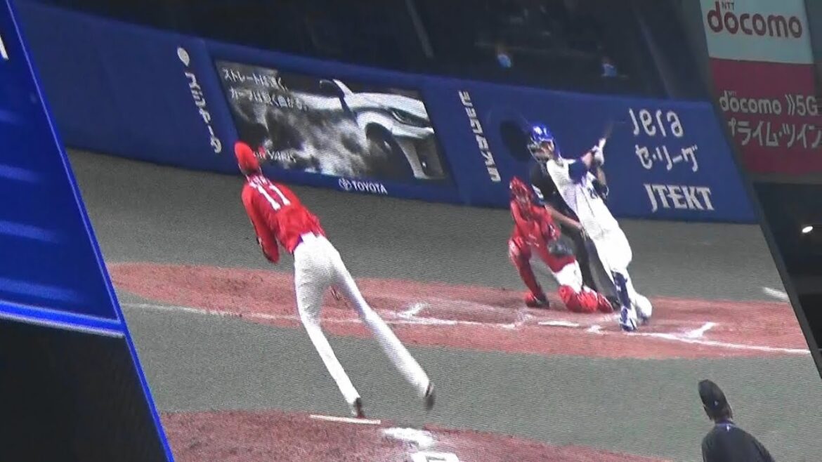 5/8 ５回福谷浩司 同点タイムリーヒット