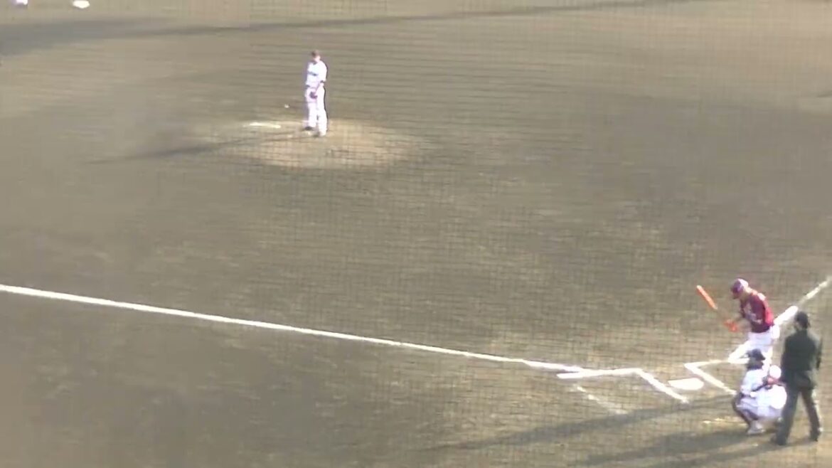 渡邊佳明の打球 加藤廉がナイスキャッチ【イースタン 読売ジャイアンツ対 楽天ゴールデンイーグルス2024年3月16日】