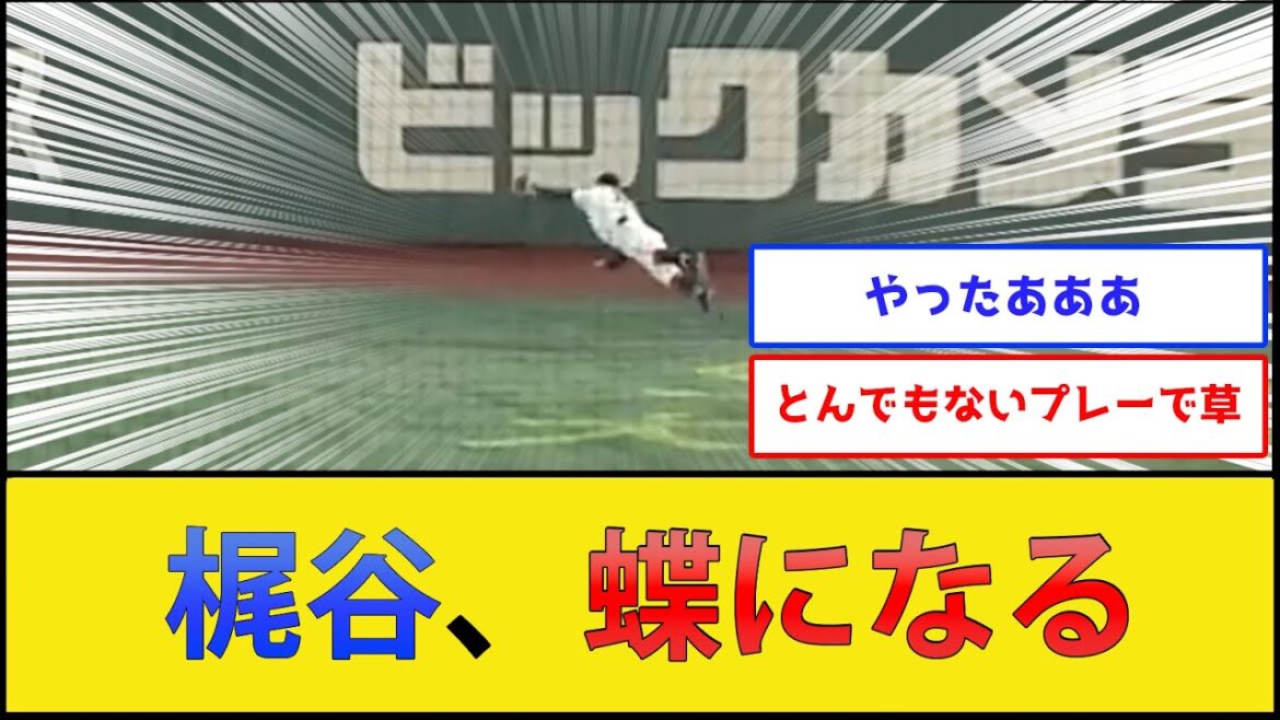 【神プレー】梶谷、蝶になる【読売ジャイアンツvs阪神タイガース】【プロ野球なんJ 2ch プロ野球反応集】