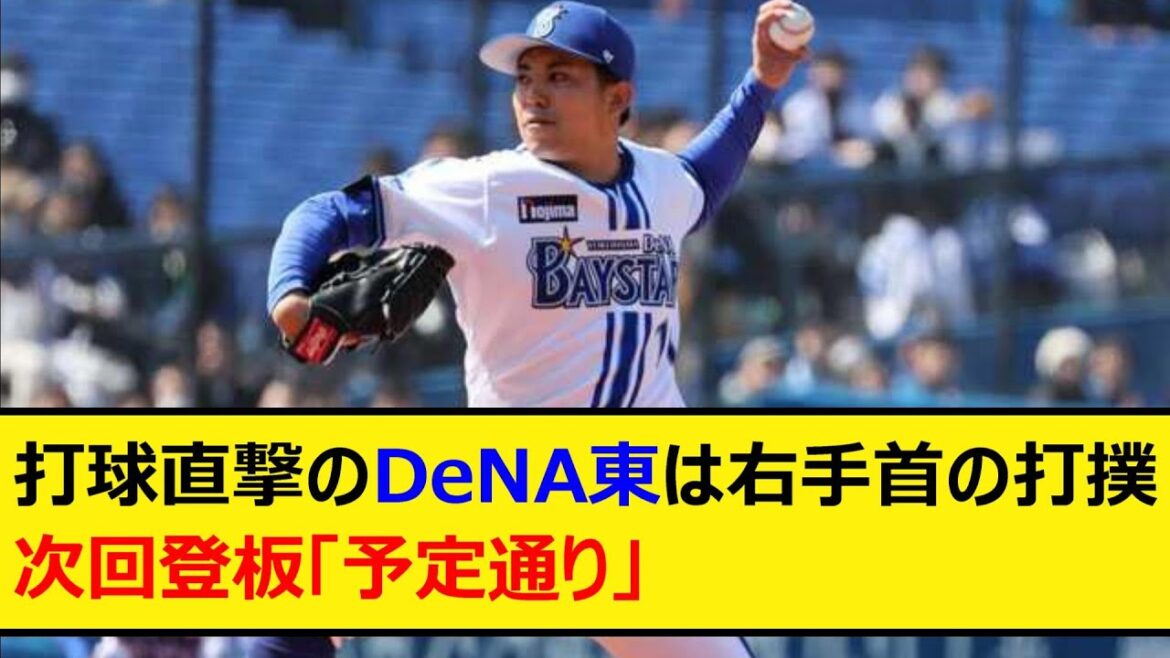 打球直撃のDeNA東克樹は右手首の打撲。次回登板「予定通り」【プロ野球、なんJ、なんG反応】【2ch、5chまとめ】【横浜DeNAベイスターズ、ベイスターズ、東】