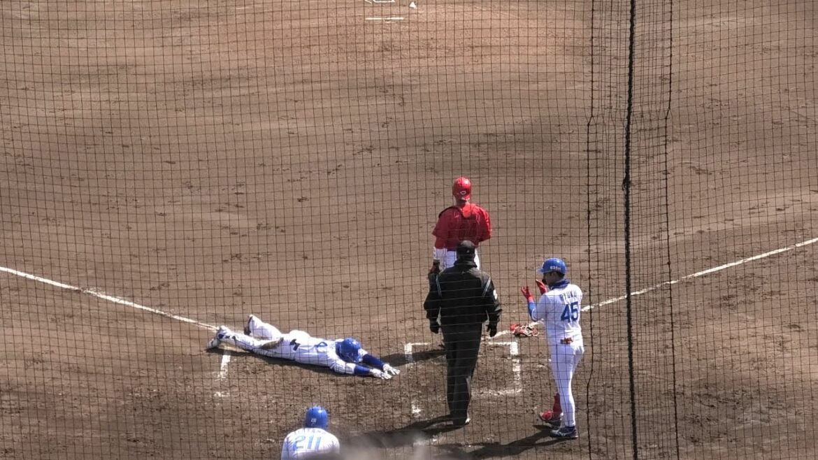 【ウエスタンリーグ】中日vs広島！川越誠司選手のタイムリー3ベースで先制し悪送球で川越誠司選手もホームへ！2024/03/22