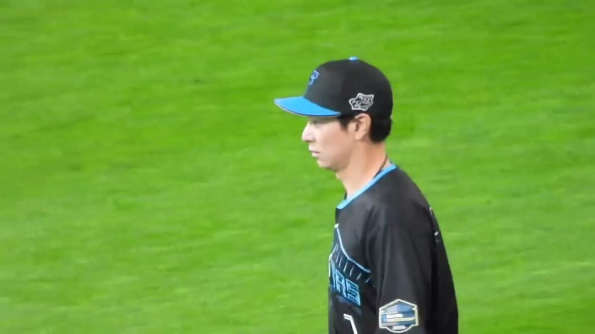 松本剛がアギラーのフライを取る瞬間　カッコいい…