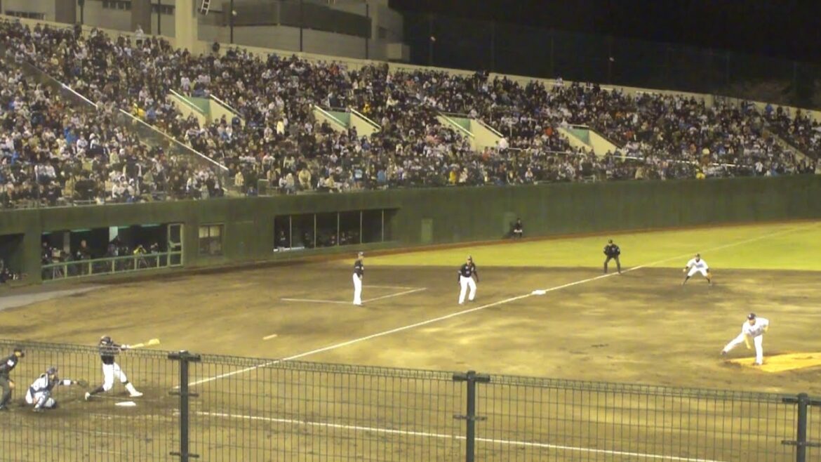 ロッテ 中村奨吾 タイムリーヒット　西武 vs ロッテ　2024年4月9日(火)