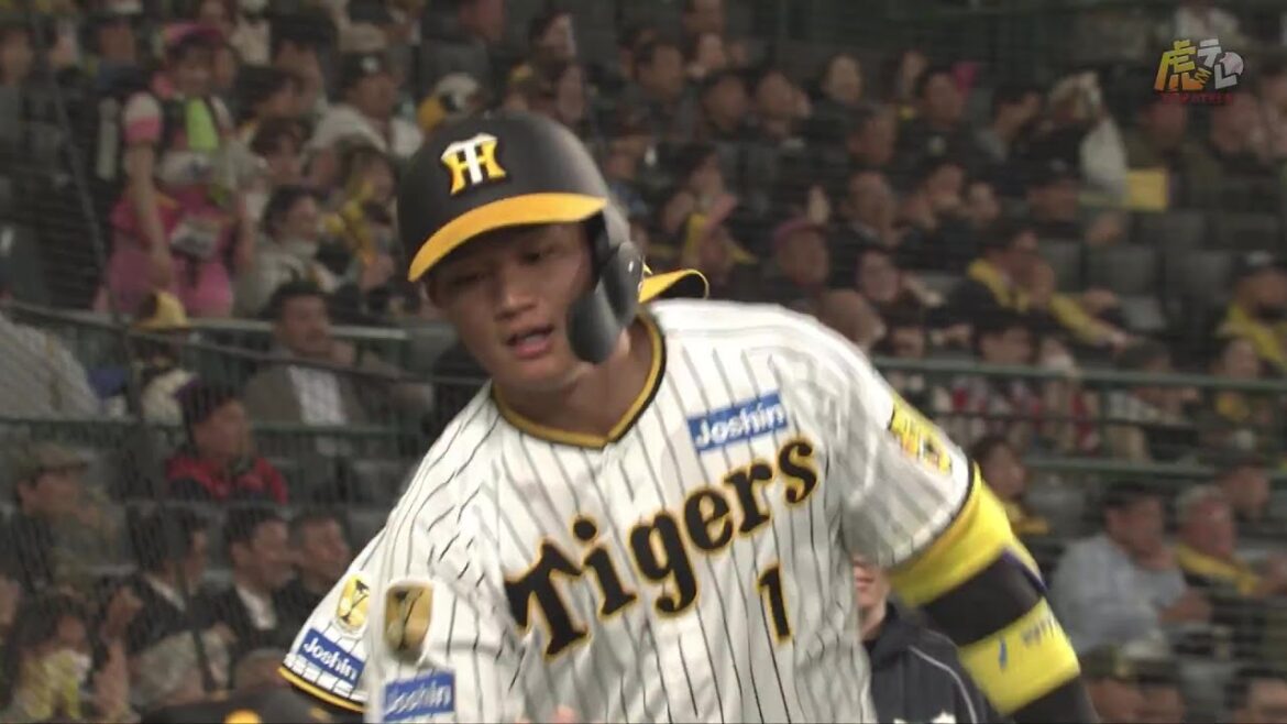 【甲子園第1号】4回裏、#森下翔太 選手の左中間第3号ソロホームラン！反撃の一撃を放つ！【2024/4/10Ｔ－Ｃ】