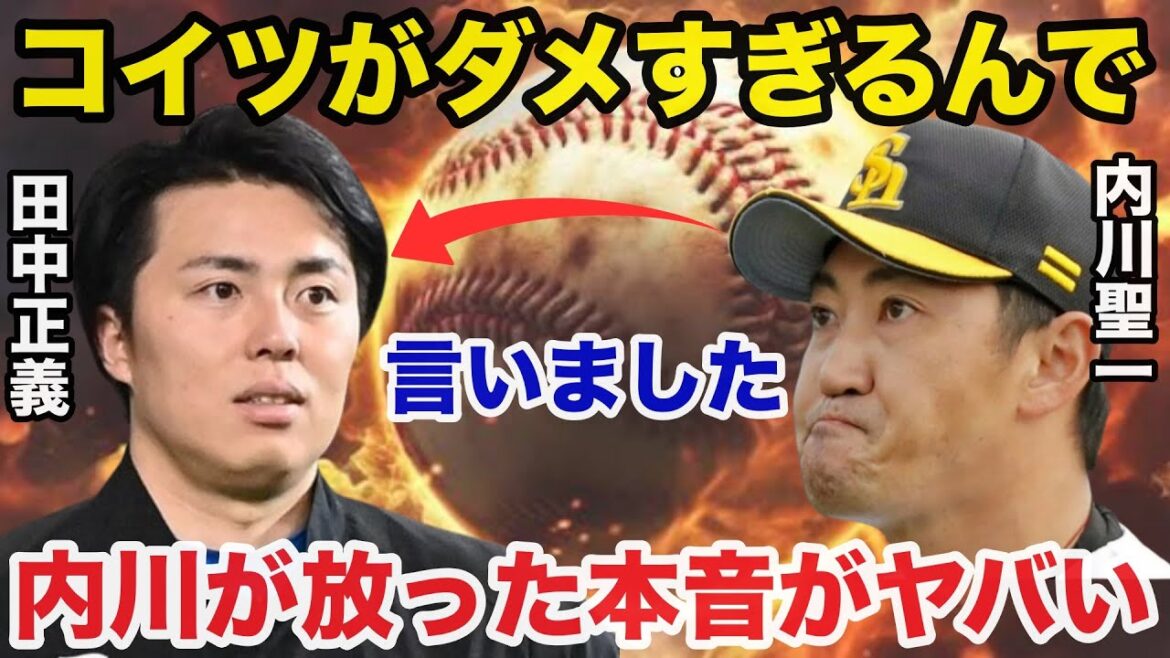 覚醒しない田中正義に内川聖一が放った偽りのない本音に一同驚愕【日本ハムファイターズ/ソフトバンクホークス】