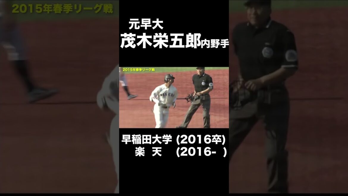 【大学時代集】早大・茂木栄五郎「楽天イーグルス」#早大#茂木栄五郎#楽天