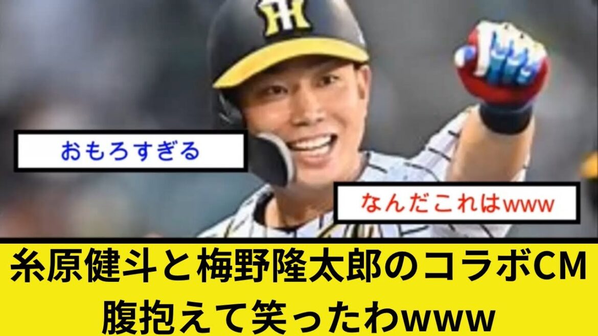 糸原健斗と梅野隆太郎のコラボCM腹抱えて笑ったわwww