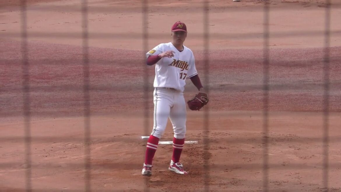 【８回１失点で常時１４０ｋｍ台後半、自己最速152kmを記録、あるぞ上位指名】　2024年ドラフト候補　岩井　天斗（名城大学）