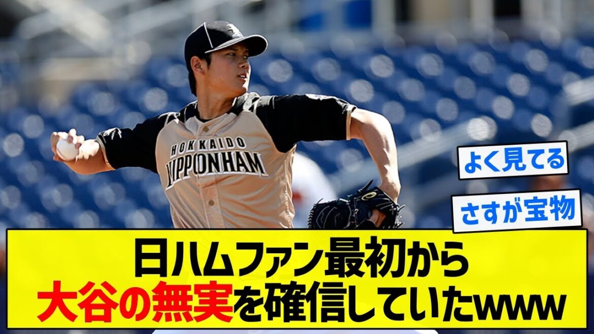 【慧眼】日ハムファン最初から大谷の無実を確信していたｗｗｗ【5chまとめ】