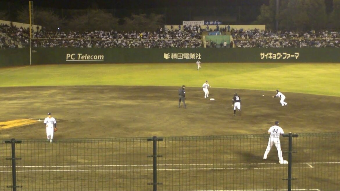 西武 外崎修汰のトスによる463のダブルプレー　西武 vs ロッテ　2024年4月9日(火)