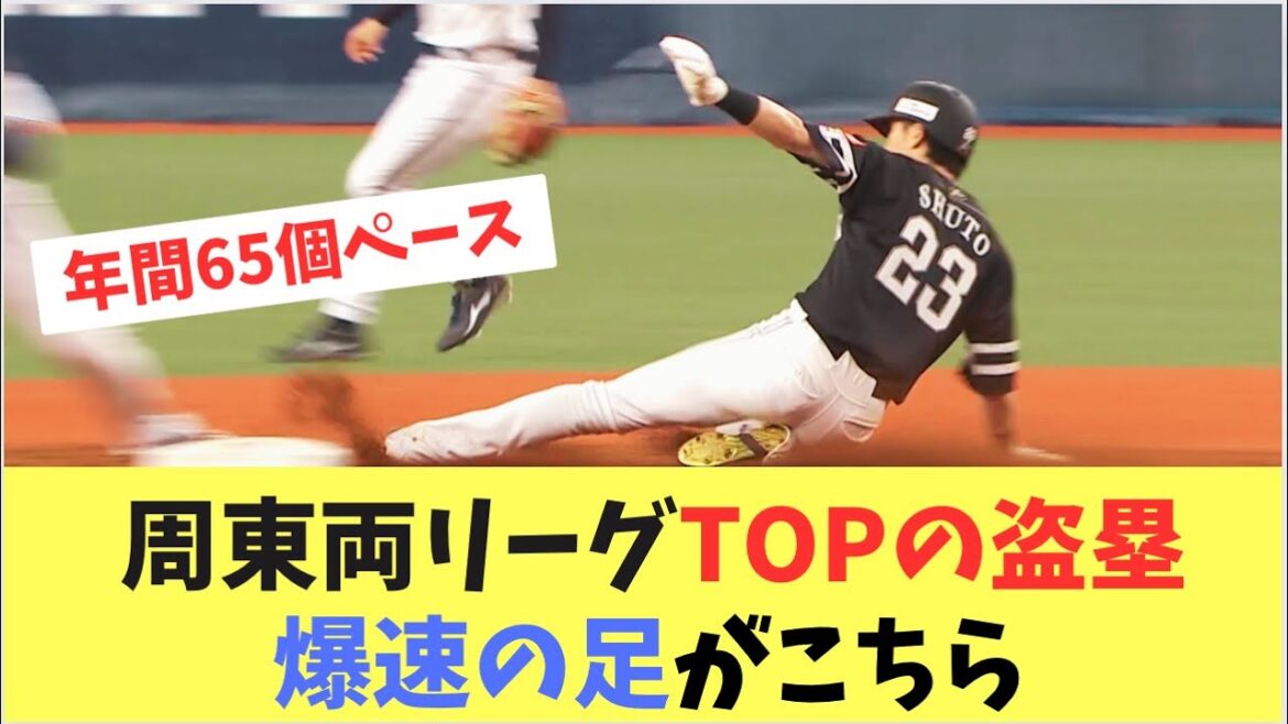 【周東】両リーグトップの盗塁！打撃も3割を超えて最強の1番へ