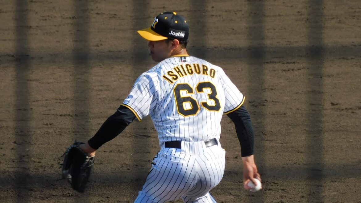 【ファーム】 無死満塁で緊急登板の石黒佑弥 149キロストレートで見逃し三振に打ち取る