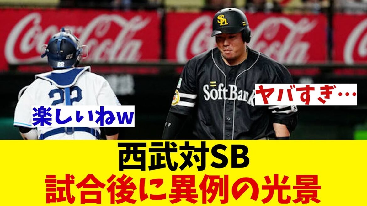 西武対ソフトバンク　試合後に異様な光景が広がる・・・【野球情報】【2ch 5ch】【なんJ なんG反応】