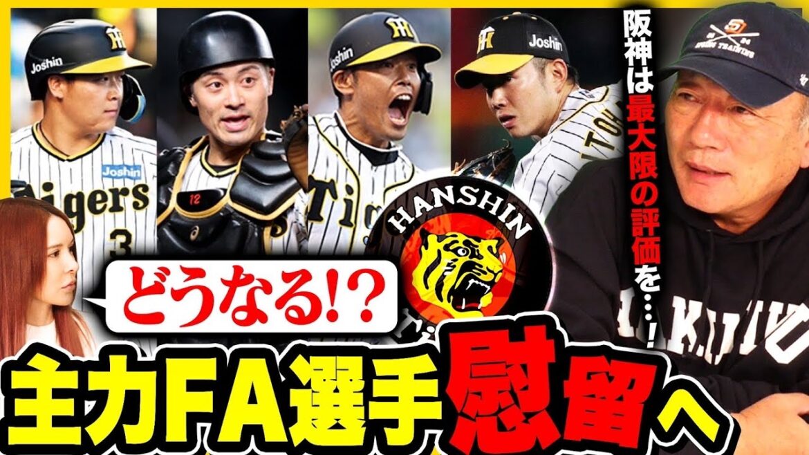 【阪神FA】球団幹部「全力で引き留める‼︎」阪神の主力が放出の危機…この件に関して、4選手に伝えたいことを語ります【プロ野球】