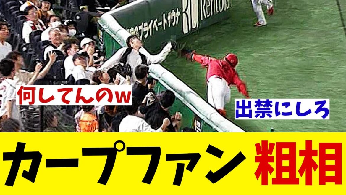 巨人対カープの試合でファンがまさかの行動を・・・【野球情報】【2ch 5ch】【なんJ なんG反応】