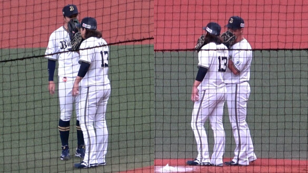 一死一二塁の場面、頓宮と安達の頼りになるミラクルボイス！このあと一本も許さず無失点で切り抜けるエース宮城大弥！