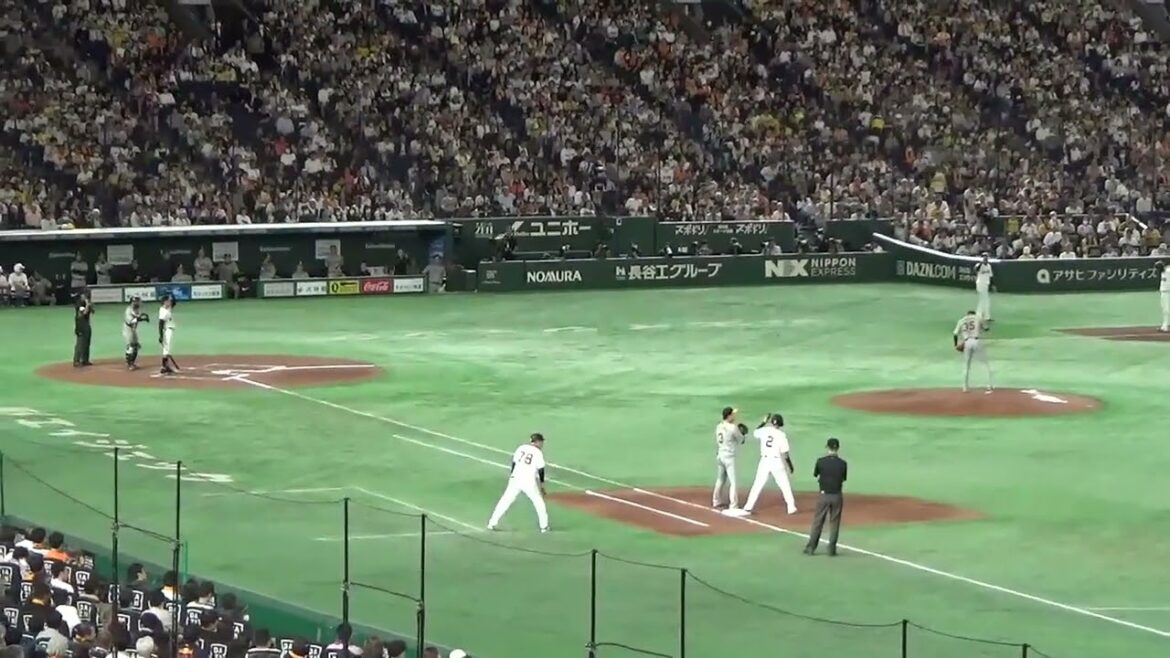 2024年3月31日　巨人対阪神　4/11　6回裏　2死1.3塁の場面で高橋礼に代打・梶谷隆幸を送り勝負に出るも一塁ゴロに倒れまたも無得点