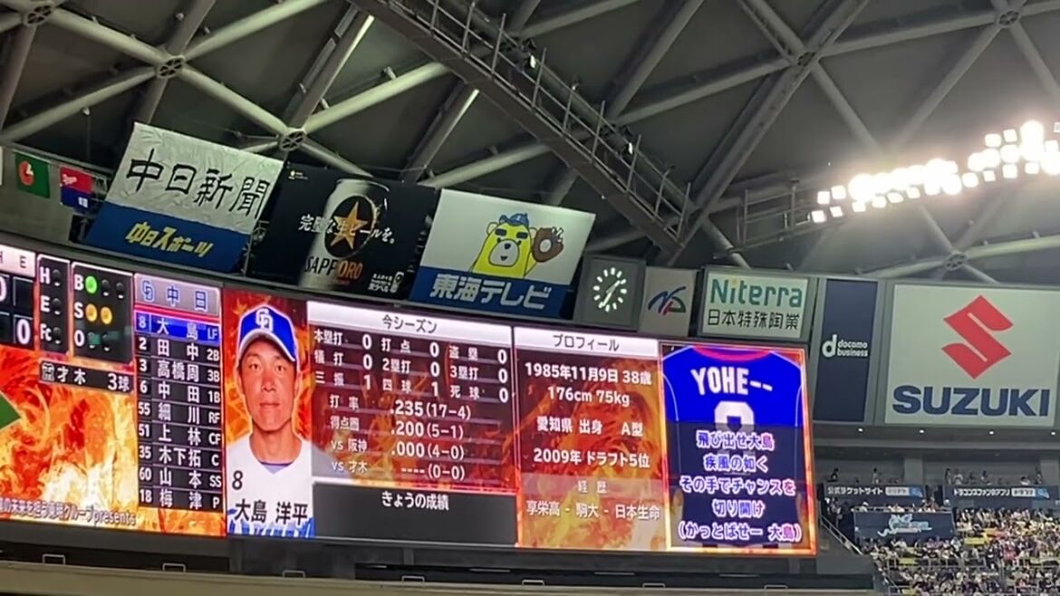 2024/4/14 中日　大島洋平　応援歌