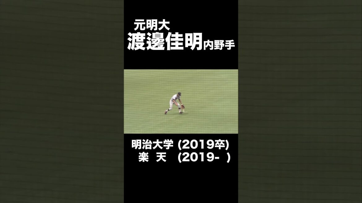 【大学時代集】明大・渡邊佳明「楽天イーグルス」#明大#渡邊佳明#楽天