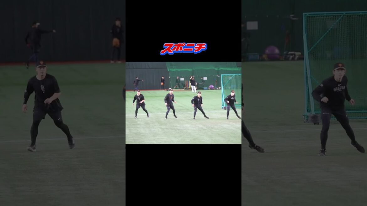 若手ナイン4人が一緒に走塁練習！