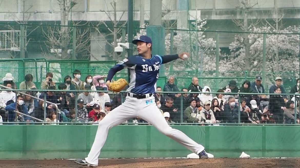 2024.04.06 千葉ロッテ-埼玉西武(ロッテ浦和) 羽田慎之介 投球シーン