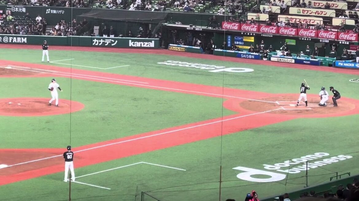 2024年4月10日　西武vsロッテ　武内夏暉　田村龍弘を三振に仕留める