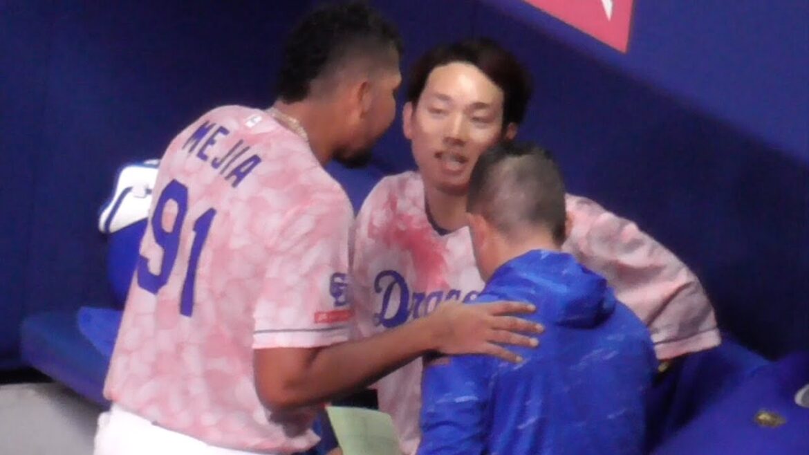 メヒアの人柄が良くわかる　降板後キャッチャー宇佐見真吾に桂川通訳を通してどうしても感謝を伝えたい　宇佐見も良い人　中日ドラゴンズVS阪神タイガース　2024/04/13