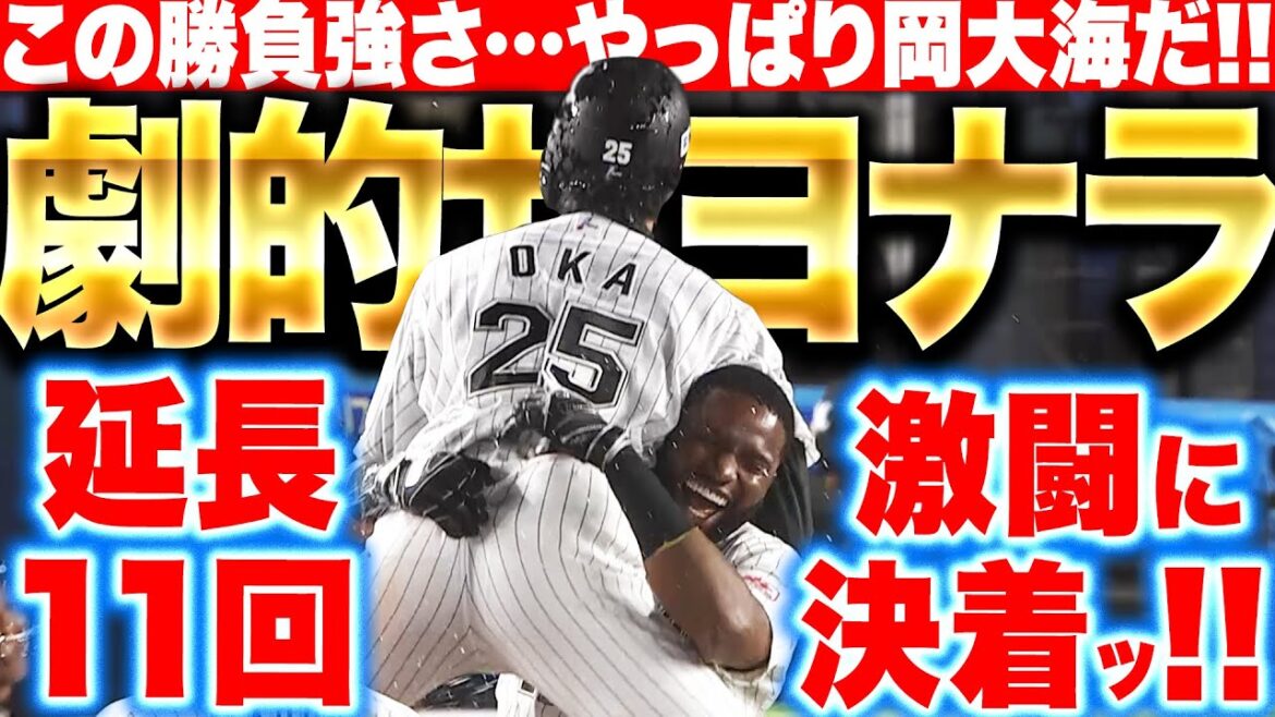 【今季初サヨナラ】岡大海『延長11回 劇的決着！この勝負強さ…やっぱり岡大海だッ!!』