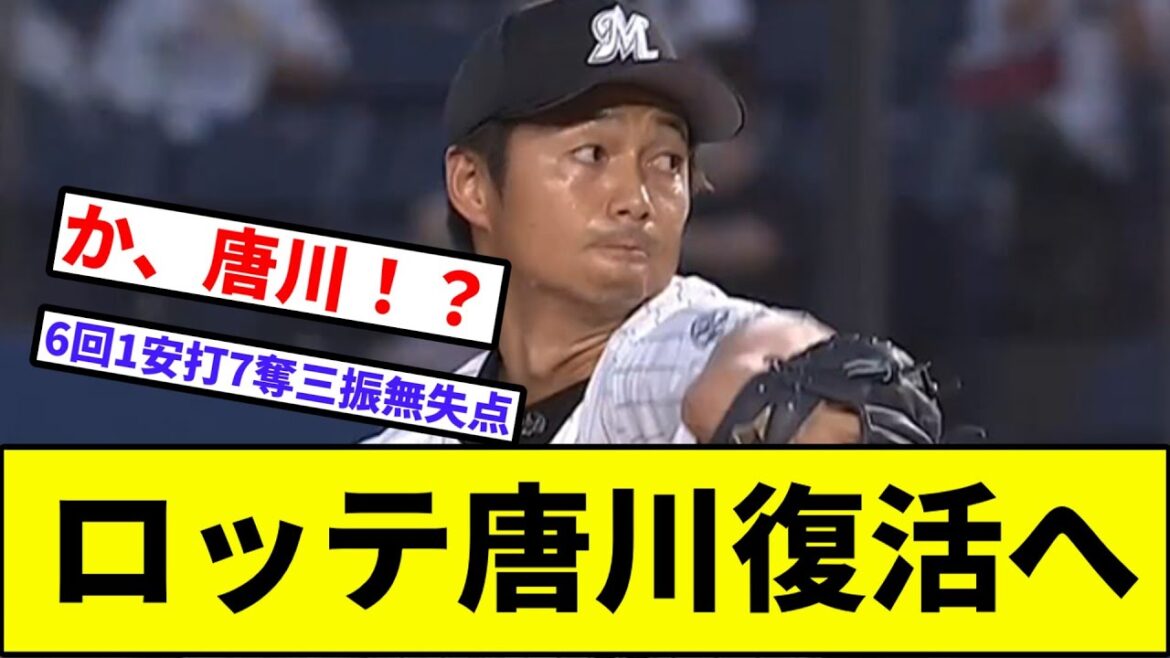 【グニャングニャンカット】ロッテ唐川復活へ【なんJ反応】【プロ野球反応集】【2chスレ】【1分動画】【5chスレ】【西武】【オリックス】【日本ハム】【ソフトバンク】【楽天】