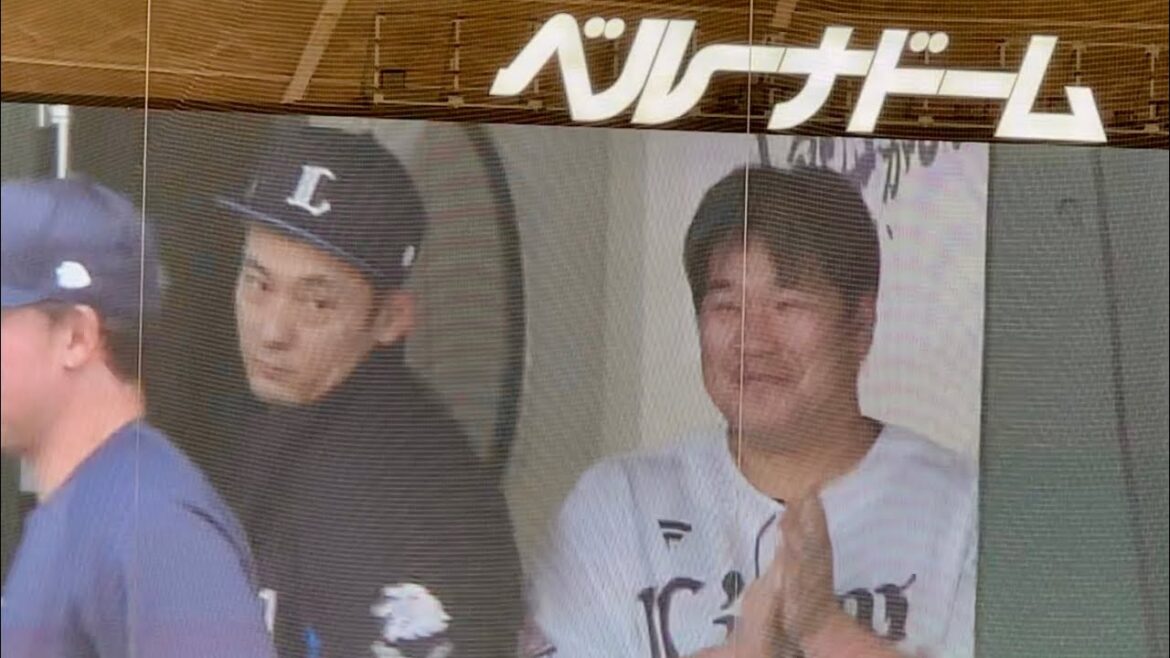 カメラに抜かれるのを忘れていて、慌てて顔芸おかわり君  試合開始ライオンズスタメン選手登場→サウスポー少年の始球式【西武vsソフトバンク】2024/4/14