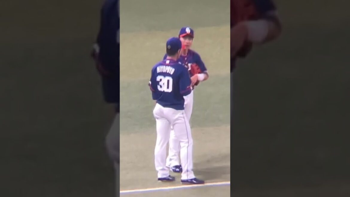 試合前打撃について語る大島&三好(2024/4/14)