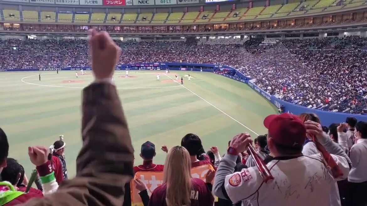 20240320　ｲﾂｷに新応援歌♪【村林一輝 応援歌】東北楽天ｺﾞｰﾙﾃﾞﾝｲｰｸﾞﾙｽ　4回表@ﾊﾞﾝﾃﾘﾝﾄﾞｰﾑ ﾅｺﾞﾔ･ﾚﾌﾄ外野 ﾅｺﾞﾔﾄﾞｰﾑ ｵｰﾌﾟﾝ戦