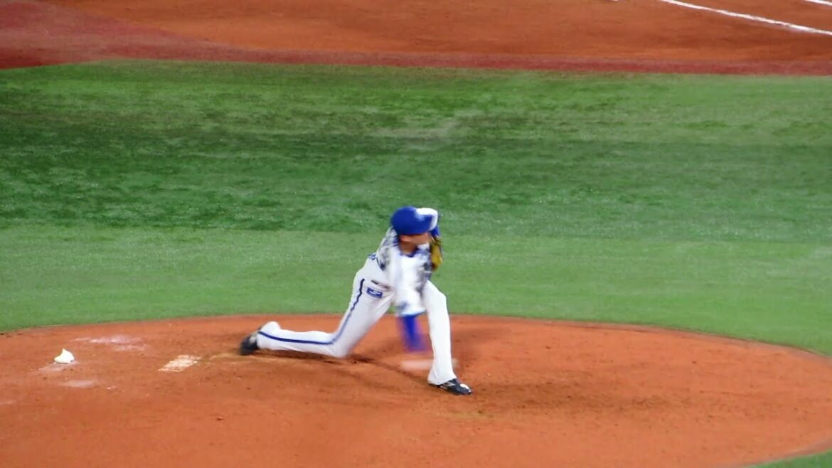 2024/4/10　中川 颯 （横浜DeNAベイスターズ）　アンダースロー　投球フォーム　【オリックスから移籍】